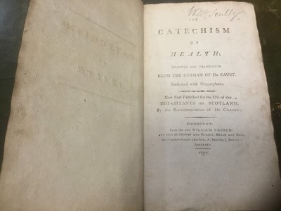 Lot 1569 - Catechism of Health 1797