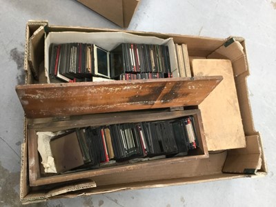 Lot 93 - One box of magic lantern slides and glass negatives