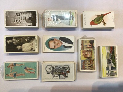Lot 241 - Cigarette cards selection of sets including Lambert & Butler, dance band leaders, keep fit, motorcycles, Ogdens Broadcasting, air-raid precautions, Carreras Notable MP's