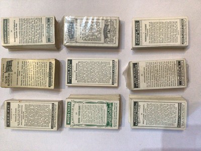 Lot 241 - Cigarette cards selection of sets including Lambert & Butler, dance band leaders, keep fit, motorcycles, Ogdens Broadcasting, air-raid precautions, Carreras Notable MP's