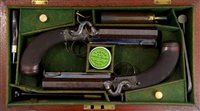Lot 48 - Fine pair of George IV Officers' cased...