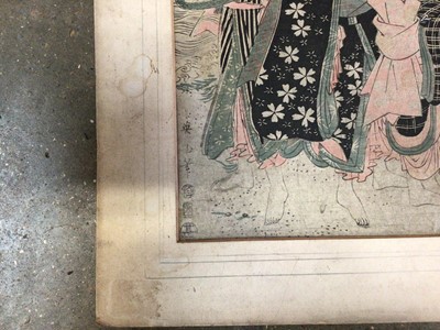 Lot 2314 - Old Japanese woodblock print