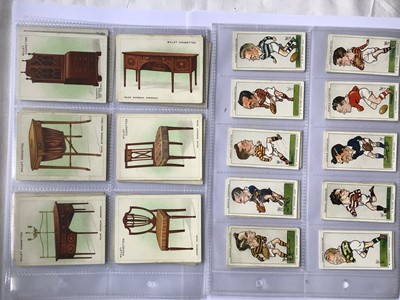 Lot 247 - Cigarette cards selection of sets and part sets to include large cards, Players, Wills, Churchmans, better items noted include Churchman Army Badges of Rank, Sectional cycling map, Boy Scouts, Will...