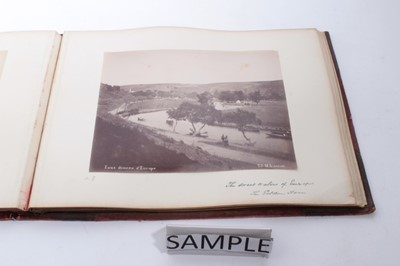 Lot 1324 - Late 19th century Constantinople photo album, large format, including photographers Guillaume Berggren, Mihran Iranian