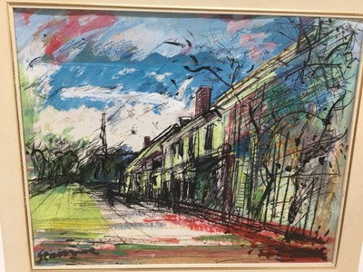 Lot 323 - Francisco Scianna (b 1942) oil on board ‘Paesaggio Francese’ signed, inscribed as titled verso  and dated. 1989 verso,  41 x 61cm, framed 