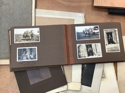 Lot 80 - Three albums of early 20th century photographs, relating to the Buxton family of Norfolk and other branches, to include family groups, weddings etc, also loose military and other por...