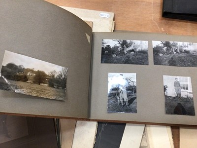 Lot 80 - Three albums of early 20th century photographs, relating to the Buxton family of Norfolk and other branches, to include family groups, weddings etc, also loose military and other por...