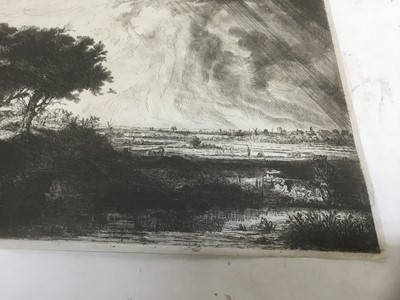 Lot 280 - After Rembrandt Harmenszoon van Rijn (1606-1669) etching 'The Three Trees'