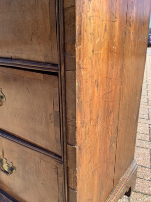 Lot 141 - 19th century Continental walnut chest of drawers