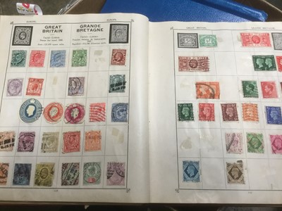 Lot 267 - Five stamp albums containing world stamps
