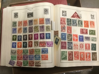 Lot 267 - Five stamp albums containing world stamps