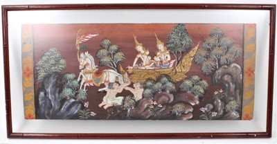 Lot 1010 - Two antique Tibetan gouache paintings