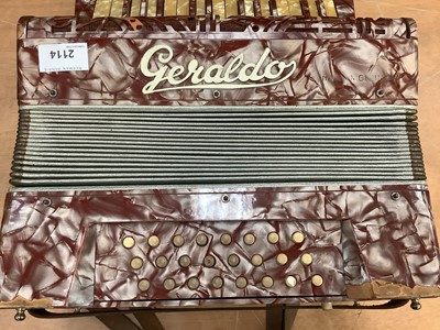 Lot 2114 - Geraldo Piano accordion in case