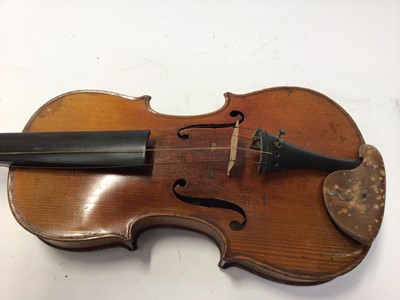 Lot 2054 - Antique violin