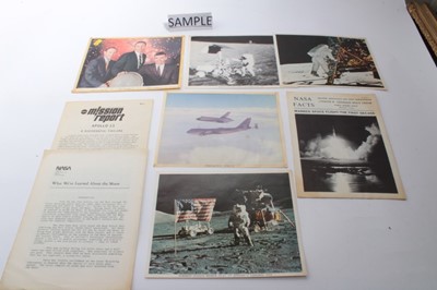 Lot 1283 - Group of NASA related ephemera, Apollo Missions