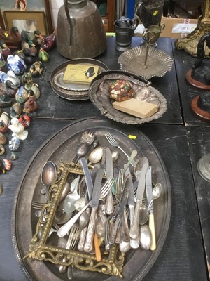 Lot 134 - Group of assorted silver plated ware