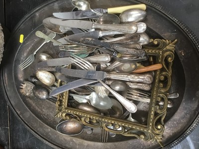 Lot 134 - Group of assorted silver plated ware