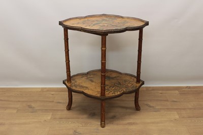 Lot 1300 - Two tier Arts and Crafts étagère