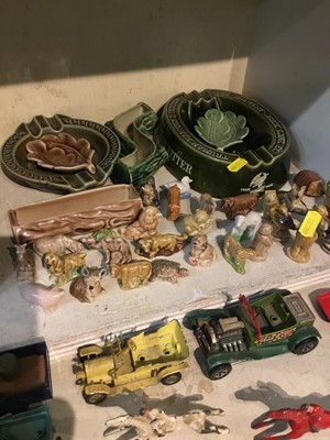 Lot 232 - Champagne, Wade ceramics, model cars and sundries