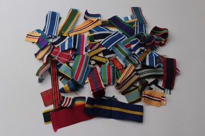 Lot 621 - Large collection of British and foreign medal ribbons