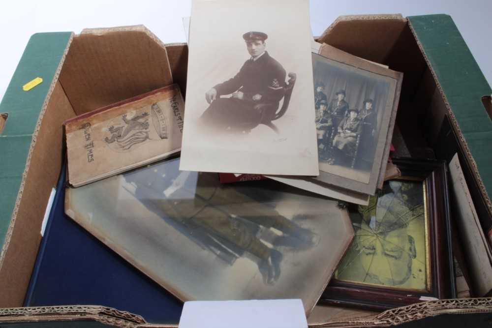 Lot 1277 - One box of Militaria including ephemera and