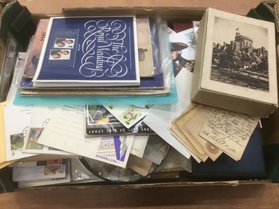 Lot 1269 - One box of stamps and First Day covers (to be priced)