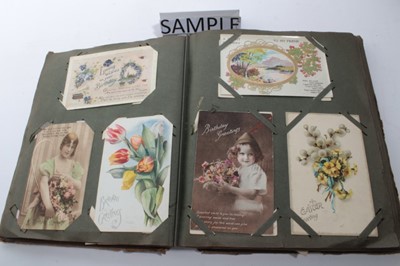 Lot 1275 - Four albums of mixed postcards