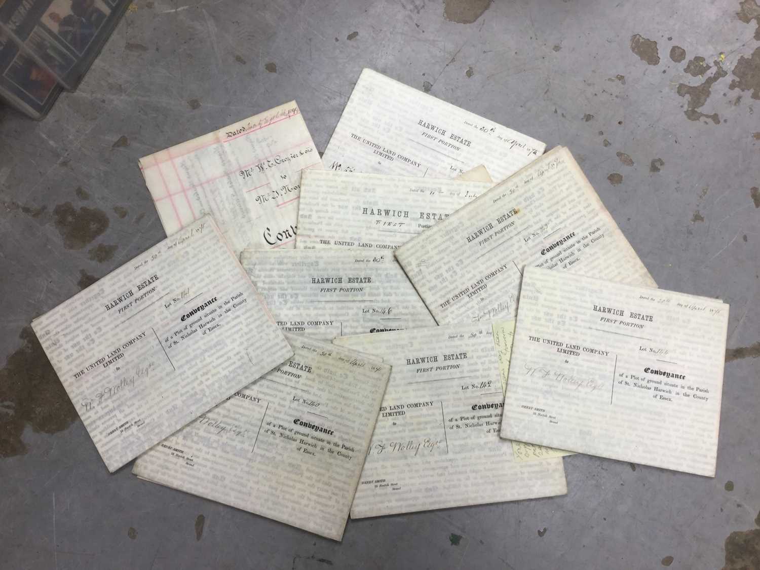 Lot 299 Group of Harwich Estate Indentures