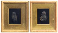Lot 8 - Pair of late 18th / early 19th century wax...