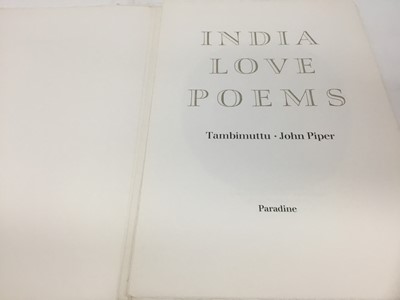 Lot 137 - John Piper - India Love Poems, from an edition of 200, including four colour prints and other pages