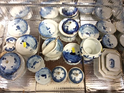 Lot 346 - Victorian childs blue and white porcelain teaset
