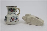 Lot 16 - Victorian Crimean War commemorative jug with...