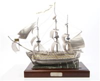 Lot 20 - White metal limited edition model of HMS...