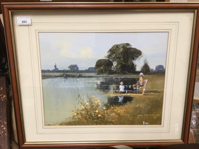 Lot 193 - Horsewell watercolour and Etwell watercolour
