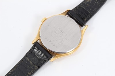 Lot 34 - Ladies' 9ct gold wristwatch, gentlemen’s Tissot and ladies Seiko (3)