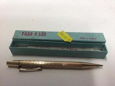 Lot 2241 - Two Sampson and Mordan silver pencils, another white metal pencil and a Yard o Lead pencil (4)