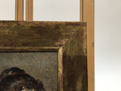 Lot 85 - Attributed to Eugene von Blass (1843-1932), oil on canvas, A pretty young Italian girl, in gilt frame, 18.5 x 13cm