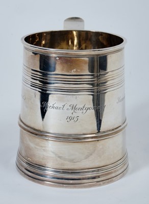 Lot 379 - Silver mug