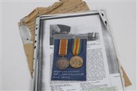 Lot 228 - First World War pair - comprising War and...