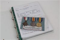 Lot 230 - First World War 1914 - 1915 Star casualty trio...