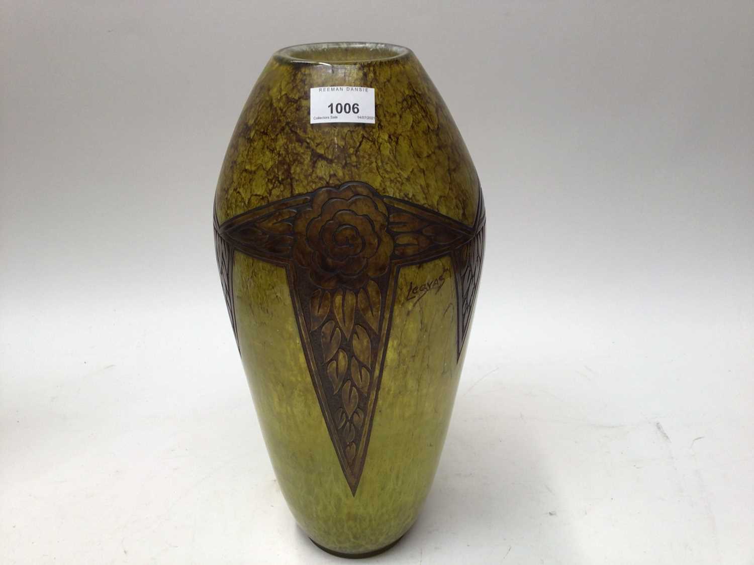 Lot 1006 - Legras art glass vase