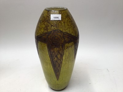 Lot 1006 - Legras art glass vase