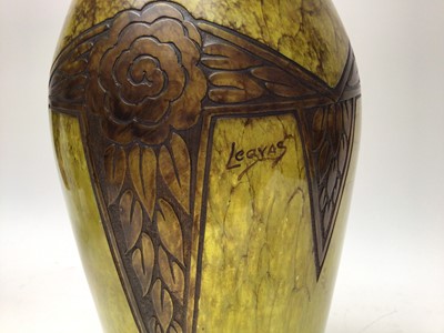 Lot 1006 - Legras art glass vase