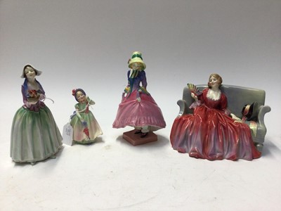 Lot 1013 - Four Royal Doulton figures