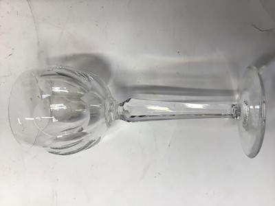 Lot 1046 - Twelve Waterford Crystal hock glasses and thirteen liqueur glasses