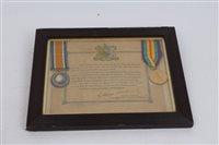 Lot 235 - First World War pair - comprising War and...