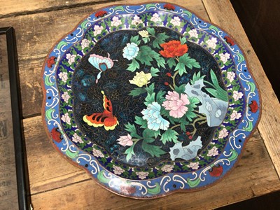 Lot 56 - Chinese cloisonne tray