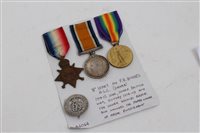 Lot 237 - First World War 1914 - 1915 Star trio -...