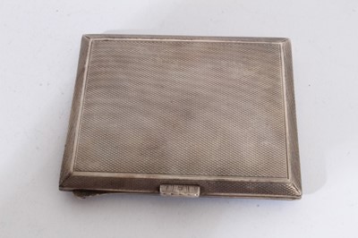 Lot 381 - Silver enamelled cigarette case