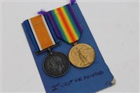 Lot 238 - First World War pair - comprising War and...